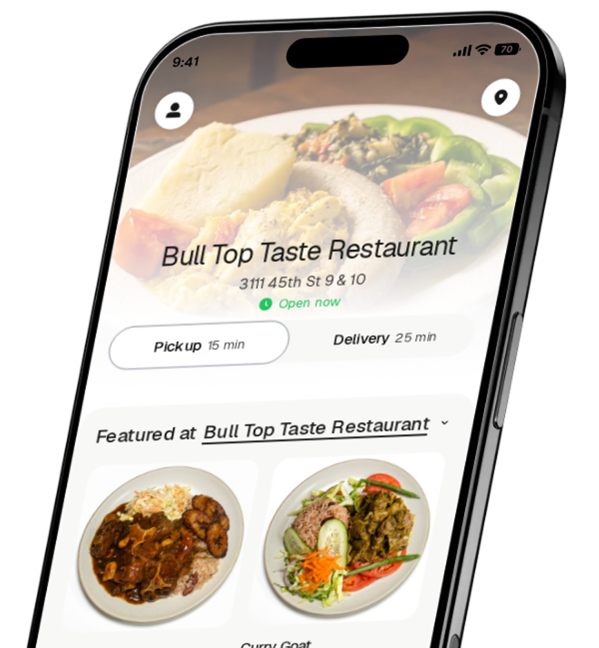Bull Top Taste Restaurant app preview
