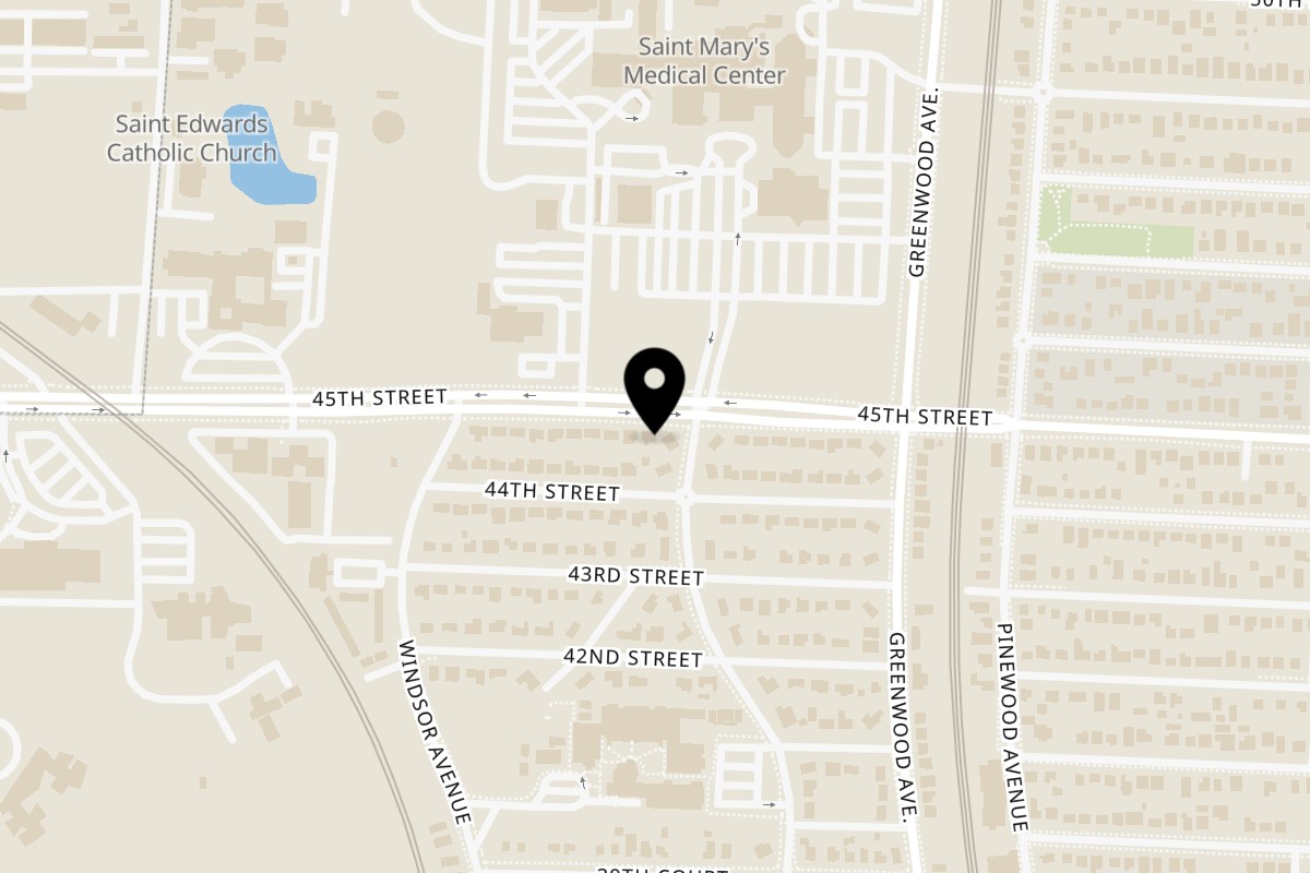 Map showing the location of Bull Top Taste Restaurant West Palm Beach on 3111 45th St 9 & 10 in West Palm Beach